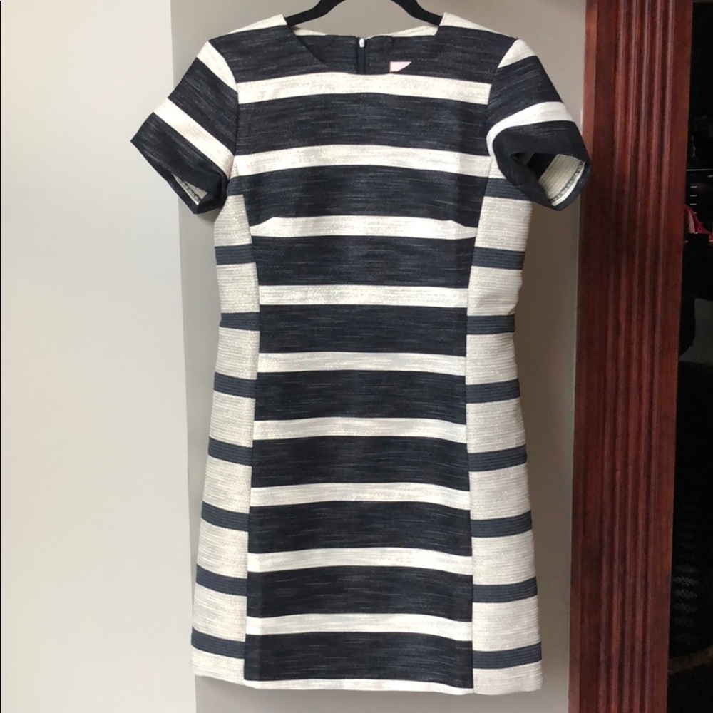 Hutch Dress.  Black & Gold Threading.